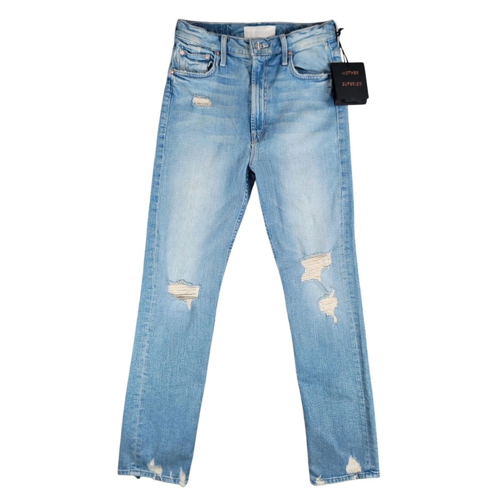 MOTHER High Rise Light Blue Jeans